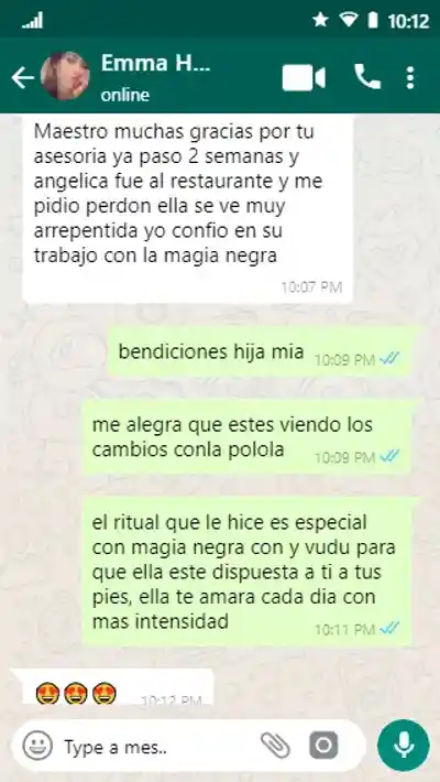 Testimonio WhatsApp 2 — Brujos en Chile